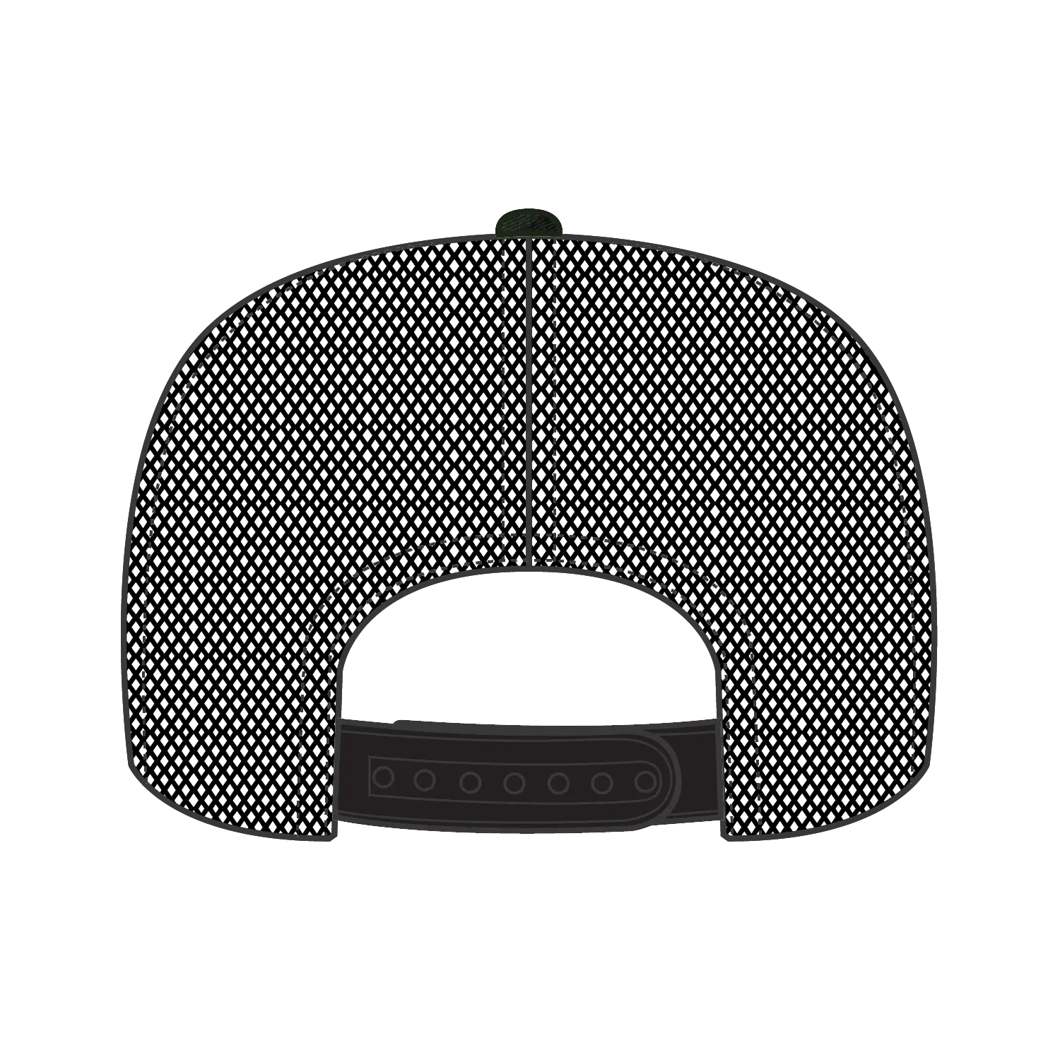 OTTO 39-167 ’OTTO Comfy Fit’ Camouflage 5 Panel High Crown Mesh Back Trucker Cap - 0703CPB - 0703CPB / 7 3/8’’ - 7 5/8’’