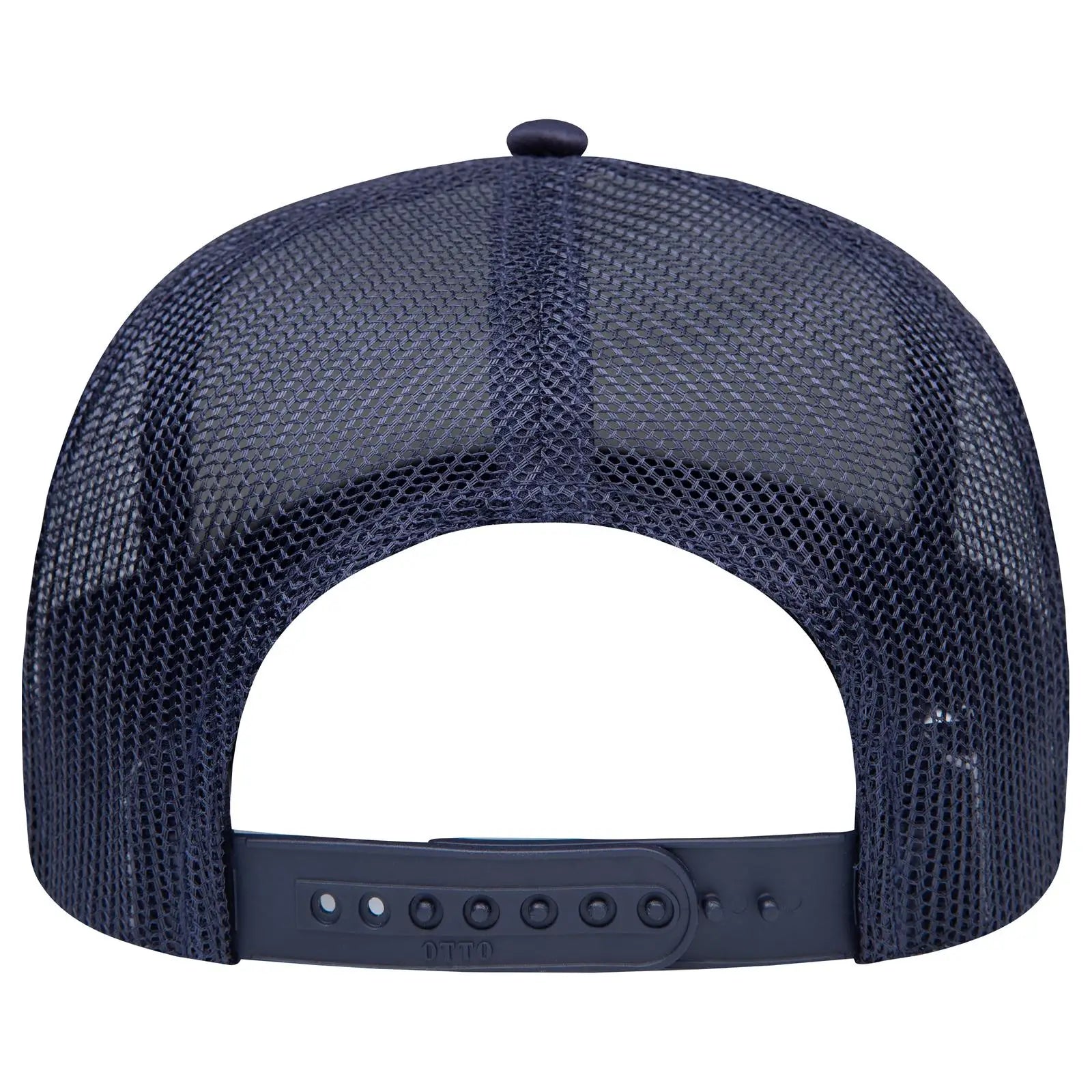 OTTO 39102-1 5 Panel Low Profile Mesh Back Trucker Cap - Navy - Navy / 7 3/8’’ - 7 5/8’’