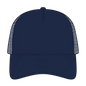 OTTO 39102-1 5 Panel Low Profile Mesh Back Trucker Cap - Navy - Navy / 7 3/8’’ - 7 5/8’’