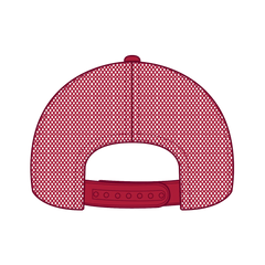 OTTO 39102-1 5 Panel Low Profile Mesh Back Trucker Cap - Red - Red / 7 3/8’’ - 7 5/8’’