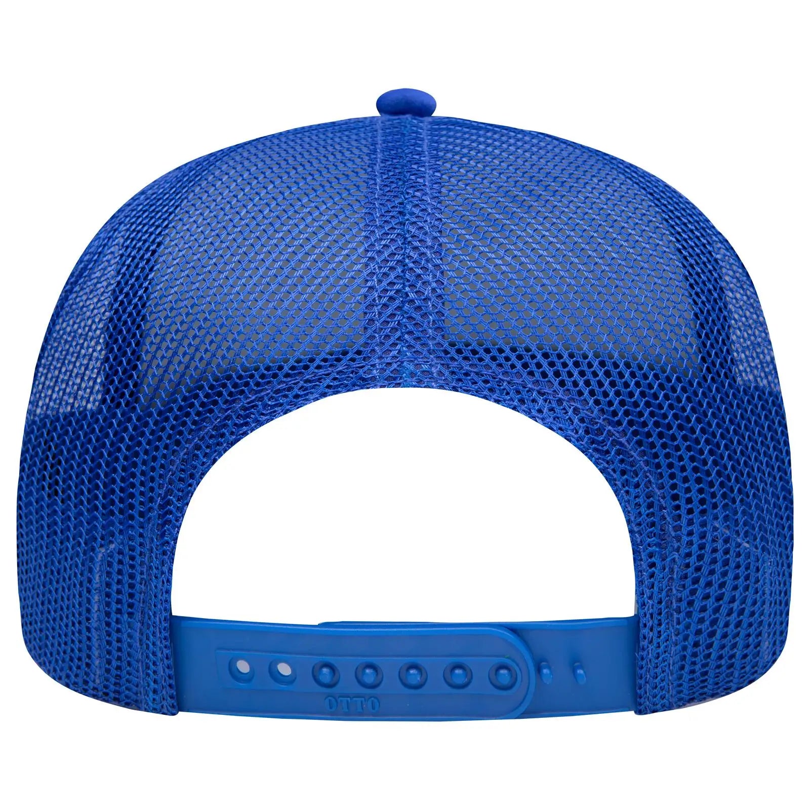 OTTO 39102-1 5 Panel Low Profile Mesh Back Trucker Cap - Royal - Royal / 7 3/8’’ - 7 5/8’’