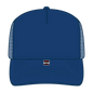 OTTO 3931-1 5 Panel High Crown Mesh Back Trucker Cap - Royal - Royal / 7 3/8’’ - 7 5/8’’