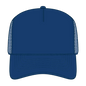 OTTO 3932-1 5 Panel High Crown Mesh Back Trucker Cap - Royal - Royal / 7 3/8’’ - 7 5/8’’