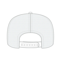 OTTO 3932-1 5 Panel High Crown Mesh Back Trucker Cap - White - White / 7 3/8’’ - 7 5/8’’