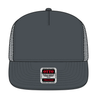 OTTO 39950-1 5 Panel Pro Style Mesh Back Trucker Cap - Char. Gray - Char. Gray / 7 3/8’’ - 7 5/8’’