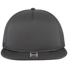 OTTO 39950-1 5 Panel Pro Style Mesh Back Trucker Cap - Char. Gray - Char. Gray / 7 3/8’’ - 7 5/8’’