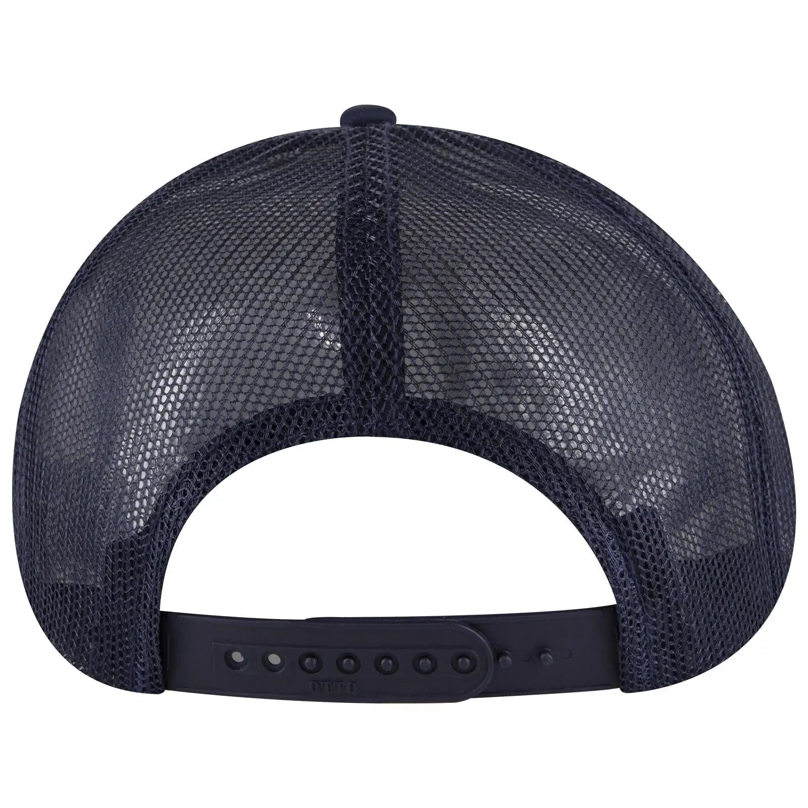 OTTO 39950-1 5 Panel Pro Style Mesh Back Trucker Cap - Navy - Navy / 7 3/8’’ - 7 5/8’’