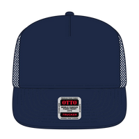 OTTO 39950-1 5 Panel Pro Style Mesh Back Trucker Cap - Navy - Navy / 7 3/8’’ - 7 5/8’’