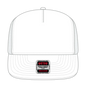OTTO 39950-1 5 Panel Pro Style Mesh Back Trucker Cap - White - White / 7 3/8’’ - 7 5/8’’