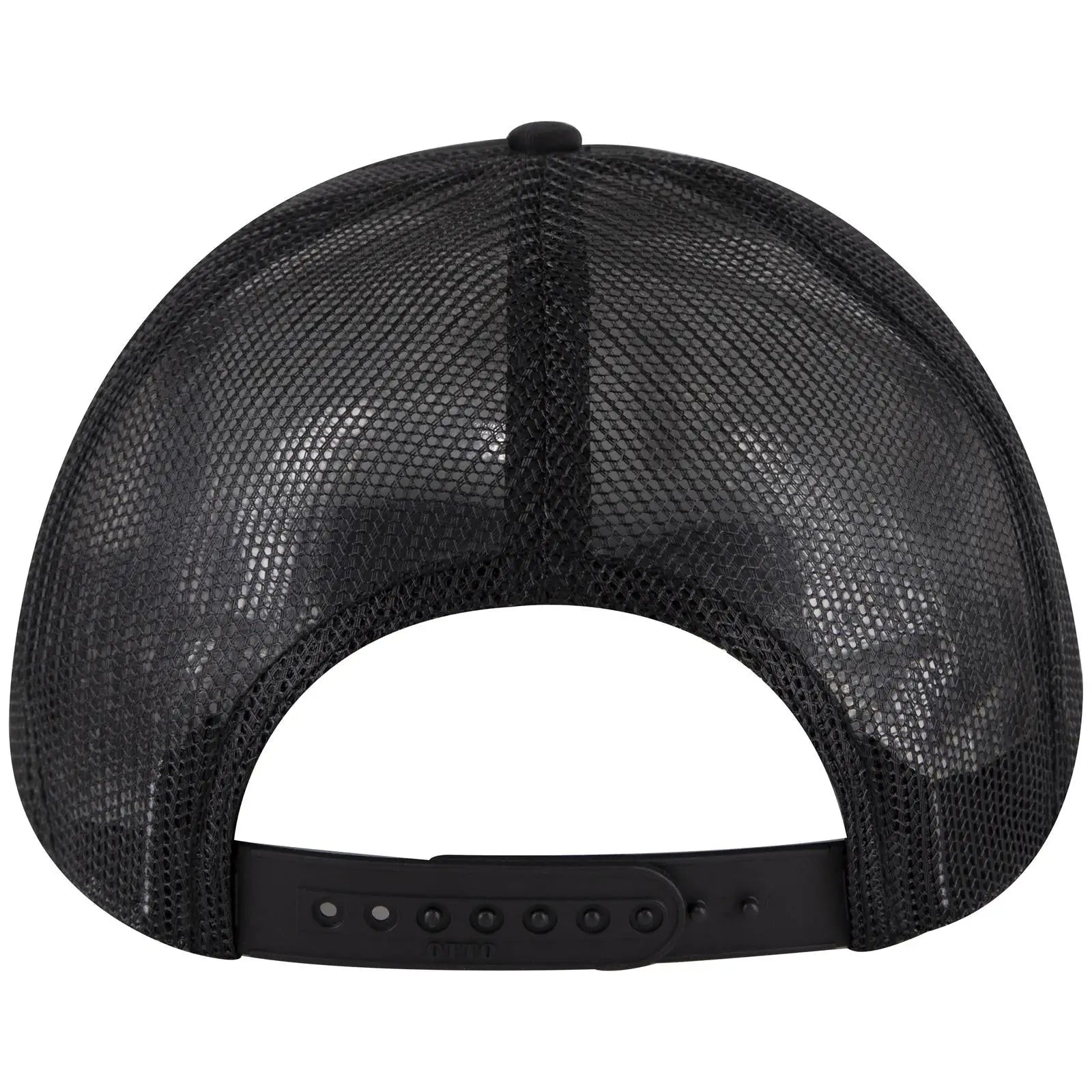 OTTO 39950-2 5 Panel Pro Style Mesh Back Trucker Cap - Black - Black / 7 3/8’’ - 7 5/8’’