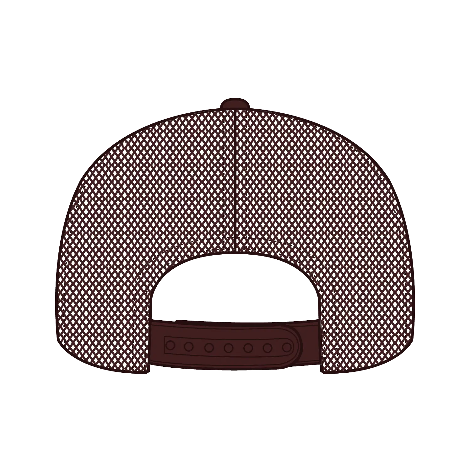 OTTO 39950-2 5 Panel Pro Style Mesh Back Trucker Cap - Brown - Brown / 7 3/8’’ - 7 5/8’’