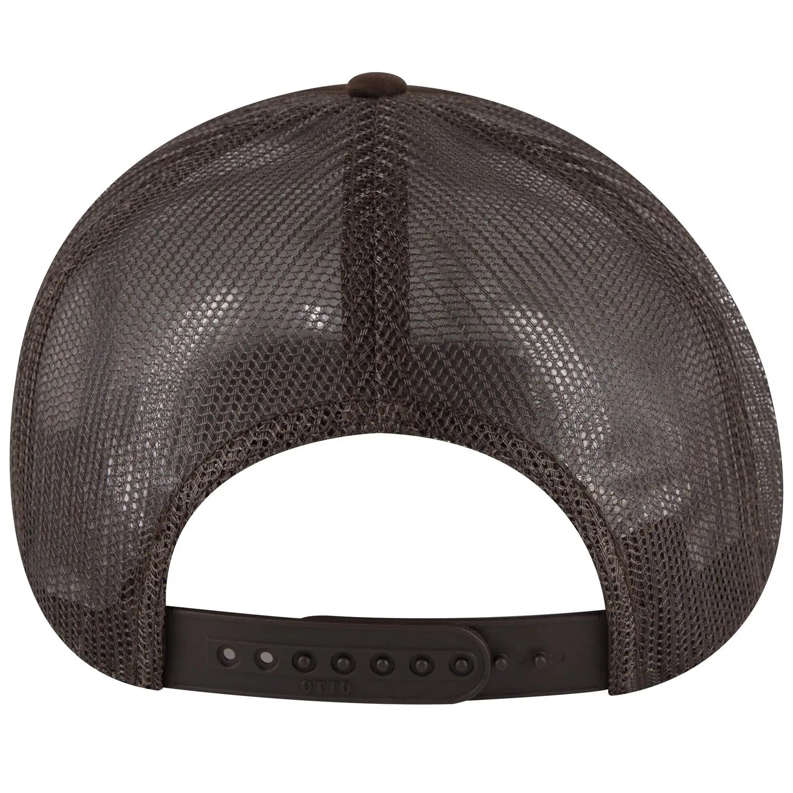 OTTO 39950-2 5 Panel Pro Style Mesh Back Trucker Cap - Brown - Brown / 7 3/8’’ - 7 5/8’’