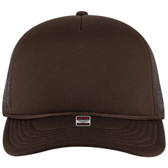 OTTO 39950-2 5 Panel Pro Style Mesh Back Trucker Cap - Brown - Brown / 7 3/8’’ - 7 5/8’’