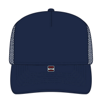 OTTO 39950-2 5 Panel Pro Style Mesh Back Trucker Cap - Navy - Navy / 7 3/8’’ - 7 5/8’’