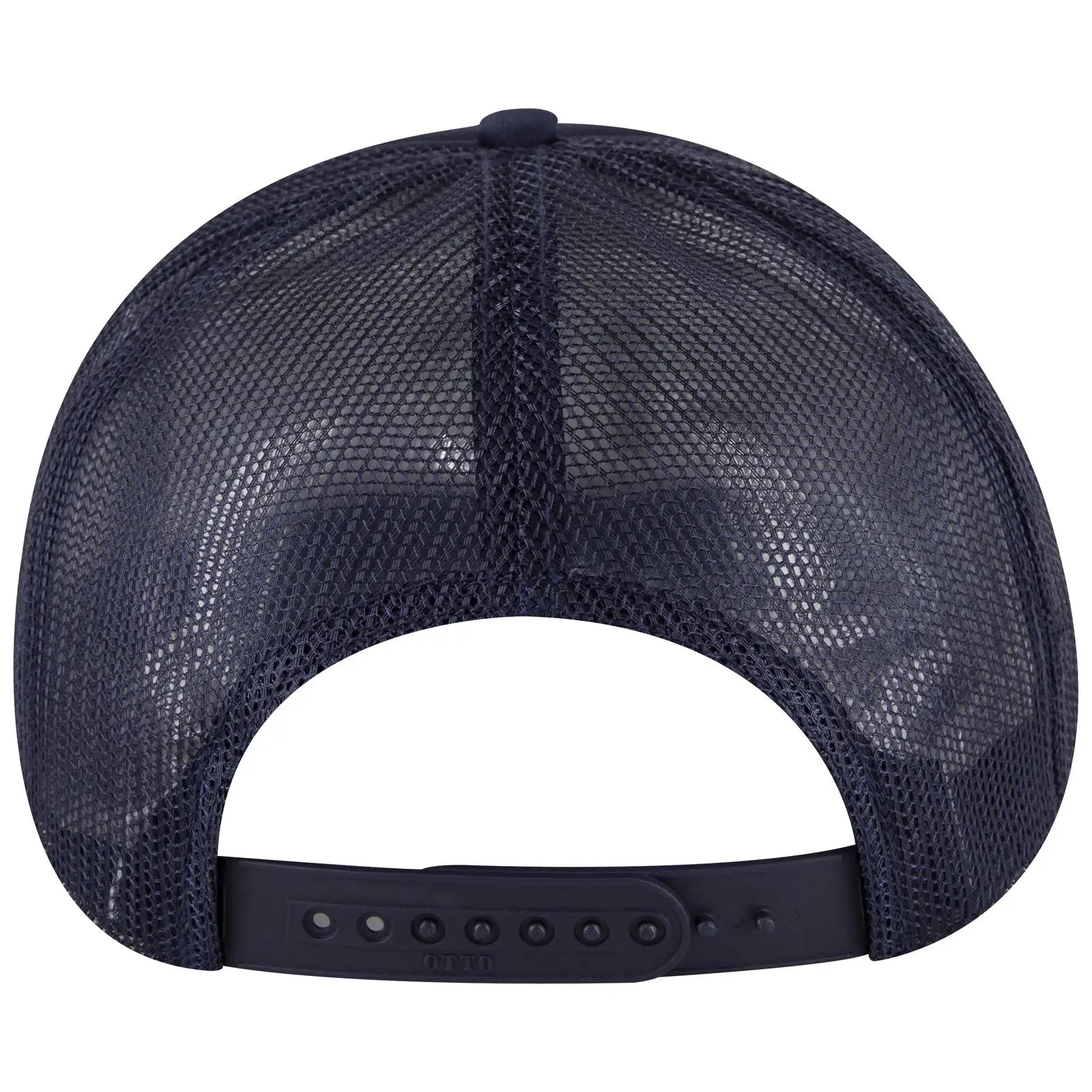 OTTO 39950-2 5 Panel Pro Style Mesh Back Trucker Cap - Navy - Navy / 7 3/8’’ - 7 5/8’’