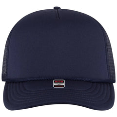 OTTO 39950-2 5 Panel Pro Style Mesh Back Trucker Cap - Navy - Navy / 7 3/8’’ - 7 5/8’’