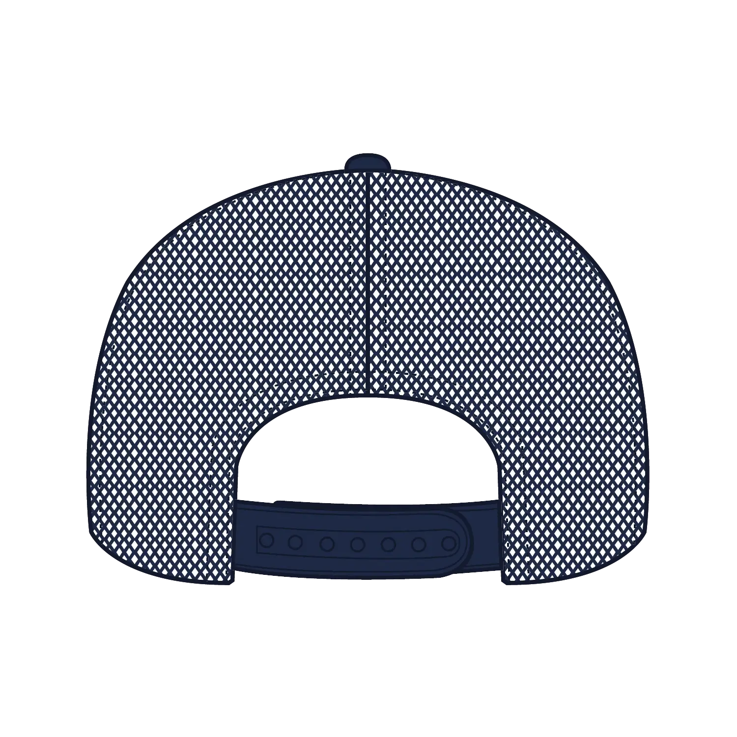OTTO 39950-2 5 Panel Pro Style Mesh Back Trucker Cap - Navy - Navy / 7 3/8’’ - 7 5/8’’