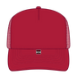 OTTO 39950-2 5 Panel Pro Style Mesh Back Trucker Cap - Red - Red / 7 3/8’’ - 7 5/8’’