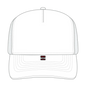 OTTO 39950-2 5 Panel Pro Style Mesh Back Trucker Cap - White - White / 7 3/8’’ - 7 5/8’’