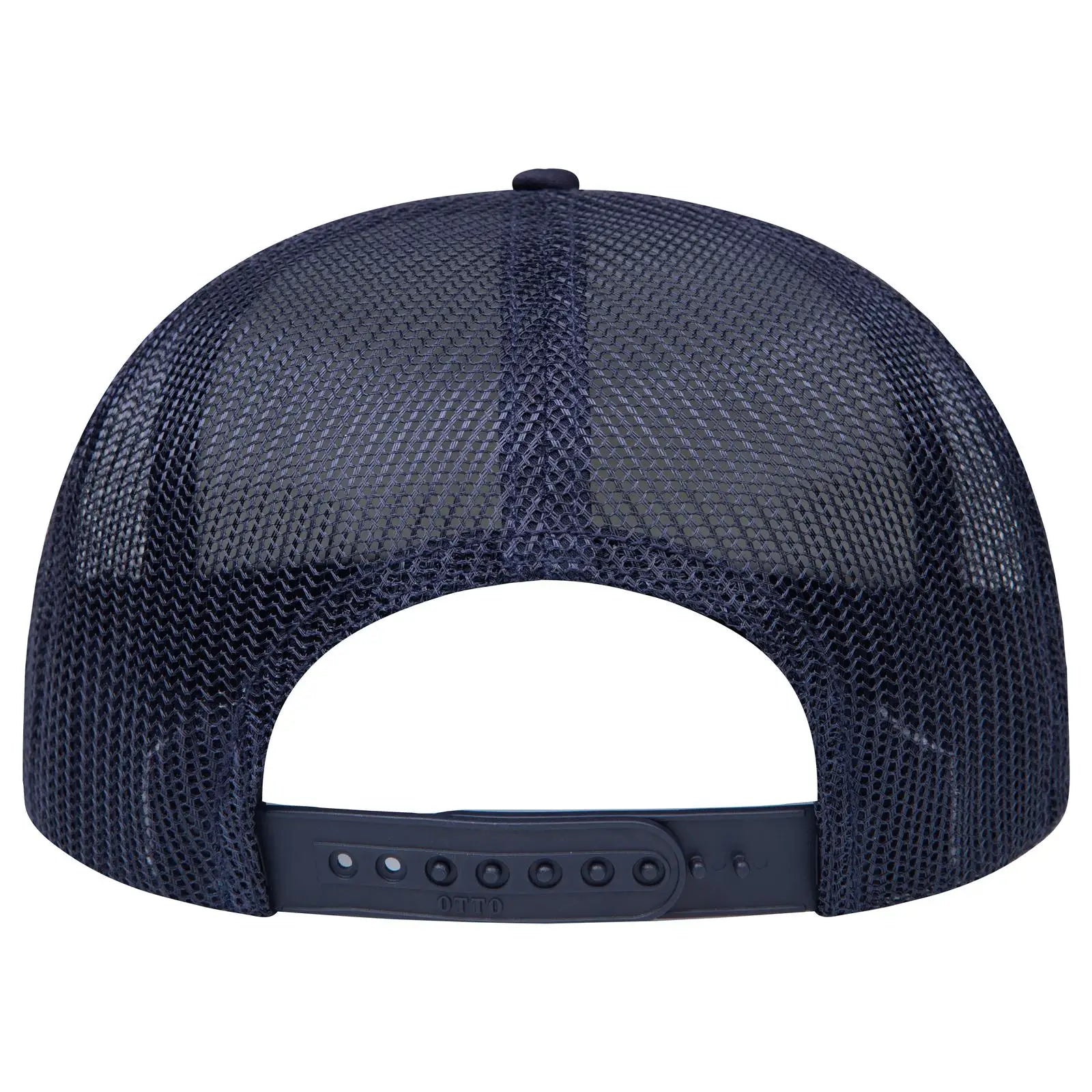 OTTO 3995015-1 ’OTTO Snap’ 5 Panel Pro Style Mesh Back Trucker Snapback Cap - Navy - Navy / 7 3/8’’ - 7 5/8’’