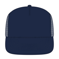 OTTO 3995015-1 ’OTTO Snap’ 5 Panel Pro Style Mesh Back Trucker Snapback Cap - Navy - Navy / 7 3/8’’ - 7 5/8’’