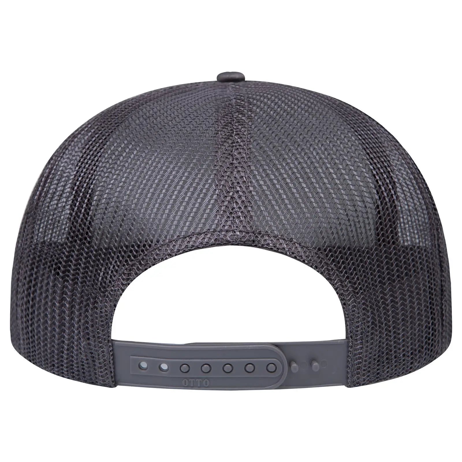 OTTO 3995015-1 ’OTTO Snap’ 5 Panel Pro Style Mesh Back Trucker Snapback Cap - Char. Gray - Char. Gray / 7 3/8’’ - 7