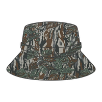 OTTO 43-045 Camouflage Bucket Hat - Gry/Dk.Grn - Gry/Dk.Grn / M