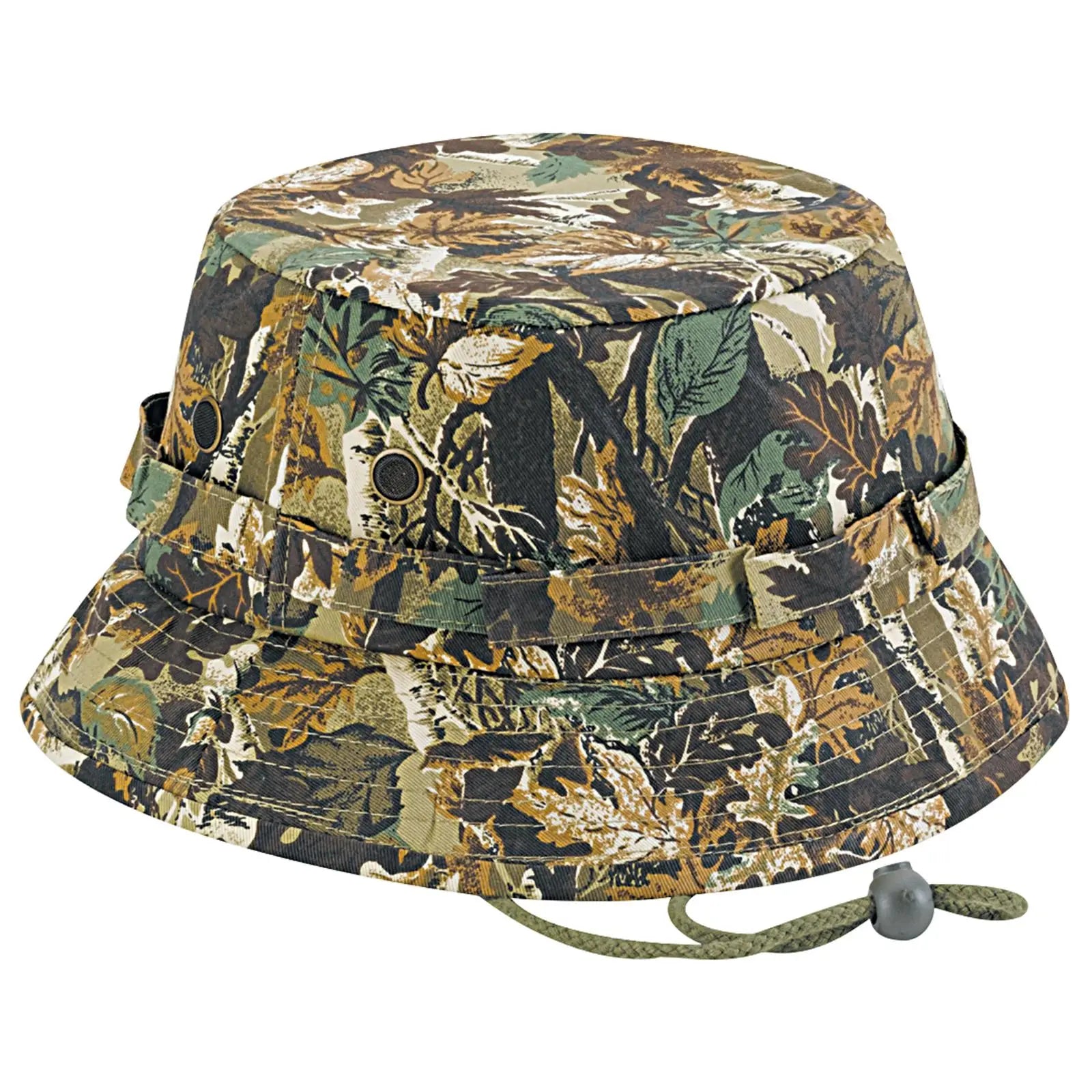 OTTO 43-045 Camouflage Bucket Hat - Lt.Lod/Brn/Kly - Lt.Lod/Brn/Kly / M