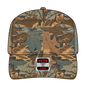 OTTO 47-049 Camouflage 5 Panel Mid Profile Mesh Back Trucker Cap - Kha/Brn/Lt.Ol.Grn - Kha/Brn/Lt.Ol.Grn / 6 1/2’’ - 7