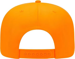 OTTO 50-129 6 Panel Pro Neon Polyester Twill Baseball Cap - Neon Orange - Orange / One Size Fits Most