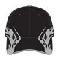 OTTO 58-755 6 Panel Low Profile Baseball Cap - Blk/Gry/Gry - Blk/Gry/Gry / 6 1/2’’ - 7 5/8’’