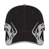 OTTO 58-755 6 Panel Low Profile Baseball Cap - Blk/Gry/Gry - Blk/Gry/Gry / 6 1/2’’ - 7 5/8’’