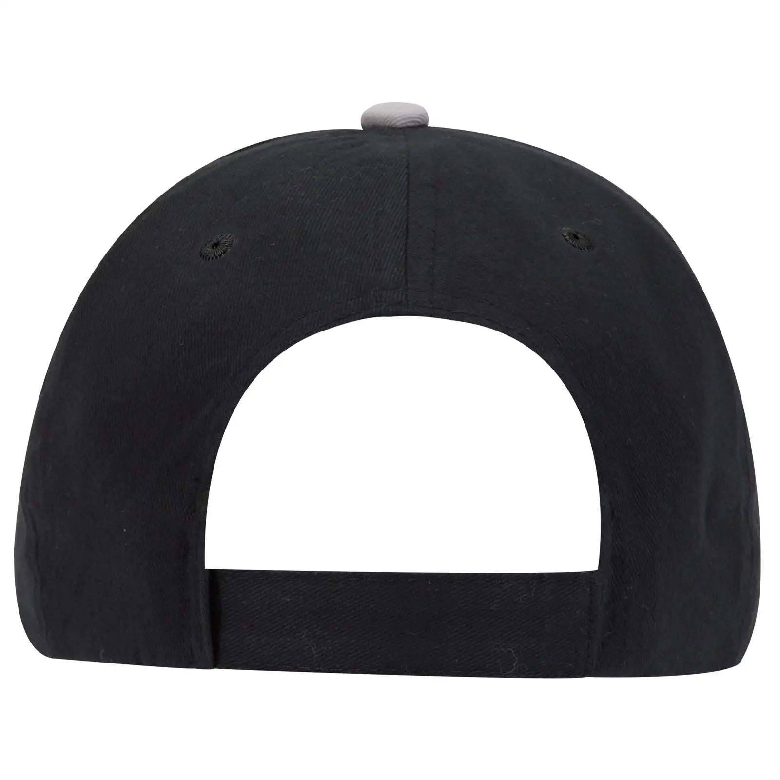OTTO 58-755 6 Panel Low Profile Baseball Cap - Blk/Gry/Wht - Blk/Gry/Wht / 6 1/2’’ - 7 5/8’’