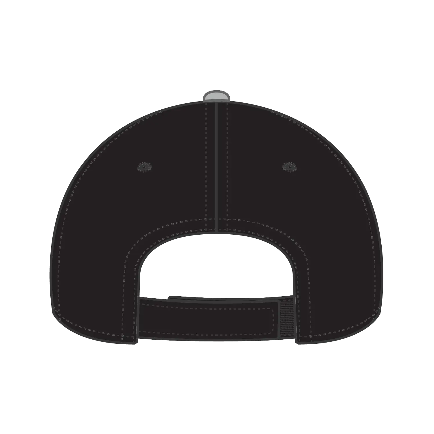 OTTO 58-755 6 Panel Low Profile Baseball Cap - Blk/Gry/Wht - Blk/Gry/Wht / 6 1/2’’ - 7 5/8’’