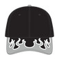 OTTO 58-755 6 Panel Low Profile Baseball Cap - Blk/Gry/Wht - Blk/Gry/Wht / 6 1/2’’ - 7 5/8’’
