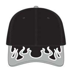OTTO 58-755 6 Panel Low Profile Baseball Cap - Blk/Gry/Wht - Blk/Gry/Wht / 6 1/2’’ - 7 5/8’’