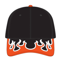 OTTO 58-755 6 Panel Low Profile Baseball Cap - Blk/N.Org/Wht - Blk/N.Org/Wht / 6 1/2’’ - 7 5/8’’