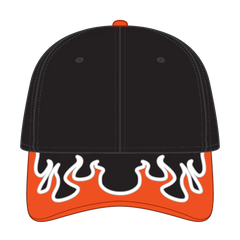 OTTO 58-755 6 Panel Low Profile Baseball Cap - Blk/N.Org/Wht - Blk/N.Org/Wht / 6 1/2’’ - 7 5/8’’