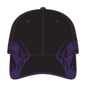 OTTO 58-755 6 Panel Low Profile Baseball Cap - Blk/Pur/Pur - Blk/Pur/Pur / 6 1/2’’ - 7 5/8’’