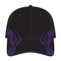 OTTO 58-755 6 Panel Low Profile Baseball Cap - Blk/Pur/Pur - Blk/Pur/Pur / 6 1/2’’ - 7 5/8’’