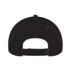 OTTO 58-755 6 Panel Low Profile Baseball Cap - Blk/Pur/Pur - Blk/Pur/Pur / 6 1/2’’ - 7 5/8’’