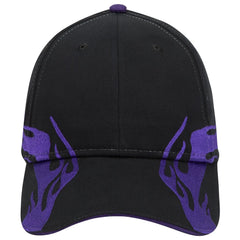 OTTO 58-755 6 Panel Low Profile Baseball Cap - Blk/Pur/Pur - Blk/Pur/Pur / 6 1/2’’ - 7 5/8’’