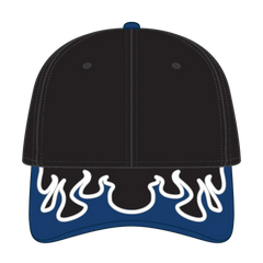 OTTO 58-755 6 Panel Low Profile Baseball Cap - Blk/Ryl/Wht - Blk/Ryl/Wht / 6 1/2’’ - 7 5/8’’