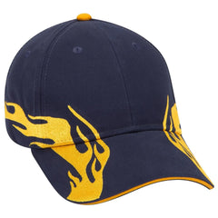 OTTO 58-755 6 Panel Low Profile Baseball Cap - Nvy/Gld/Gld - Nvy/Gld/Gld / 6 1/2’’ - 7 5/8’’