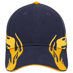 OTTO 58-755 6 Panel Low Profile Baseball Cap - Nvy/Gld/Gld - Nvy/Gld/Gld / 6 1/2’’ - 7 5/8’’