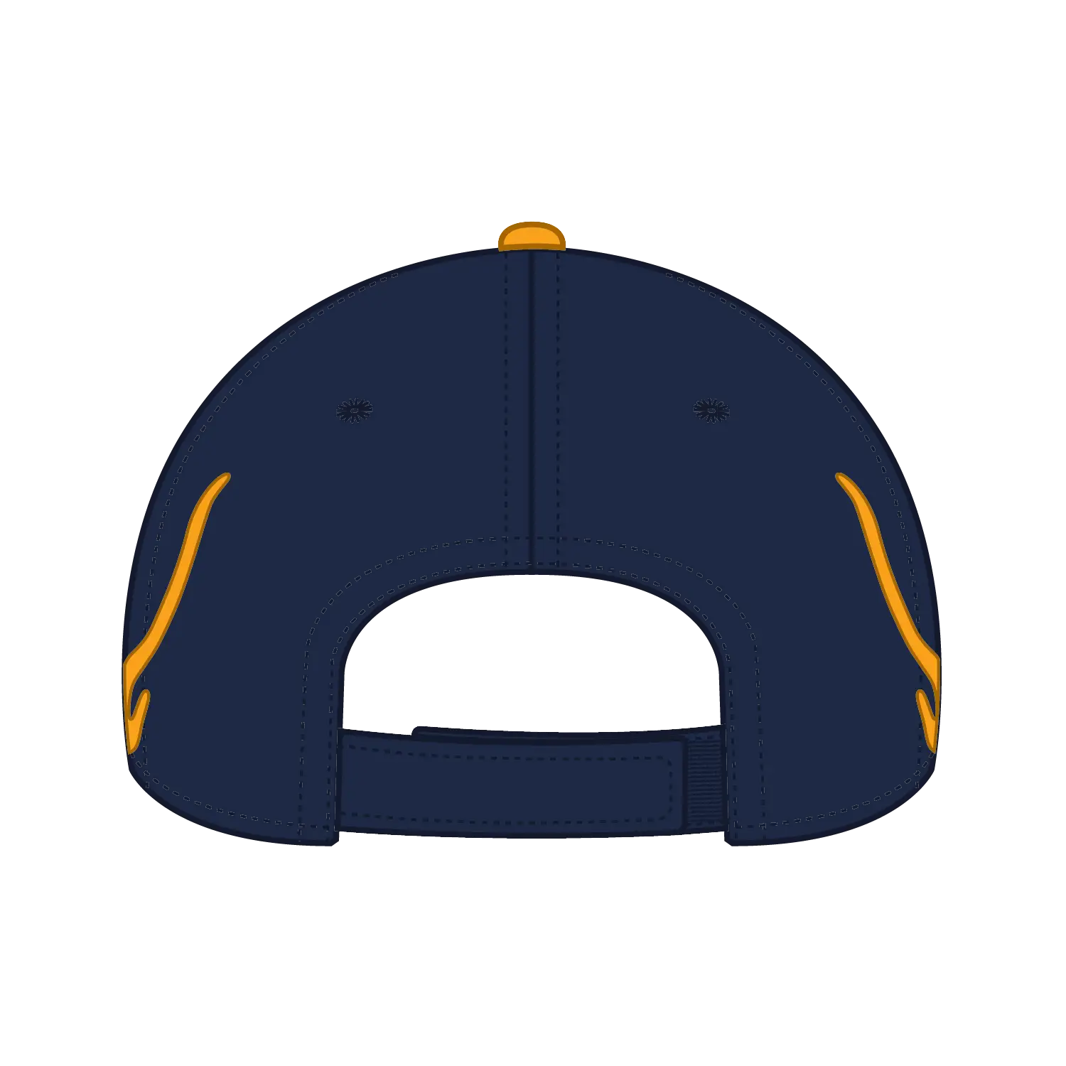 OTTO 58-755 6 Panel Low Profile Baseball Cap - Nvy/Gld/Gld - Nvy/Gld/Gld / 6 1/2’’ - 7 5/8’’
