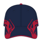 OTTO 58-755 6 Panel Low Profile Baseball Cap - Nvy/Red/Red - Nvy/Red/Red / 6 1/2’’ - 7 5/8’’