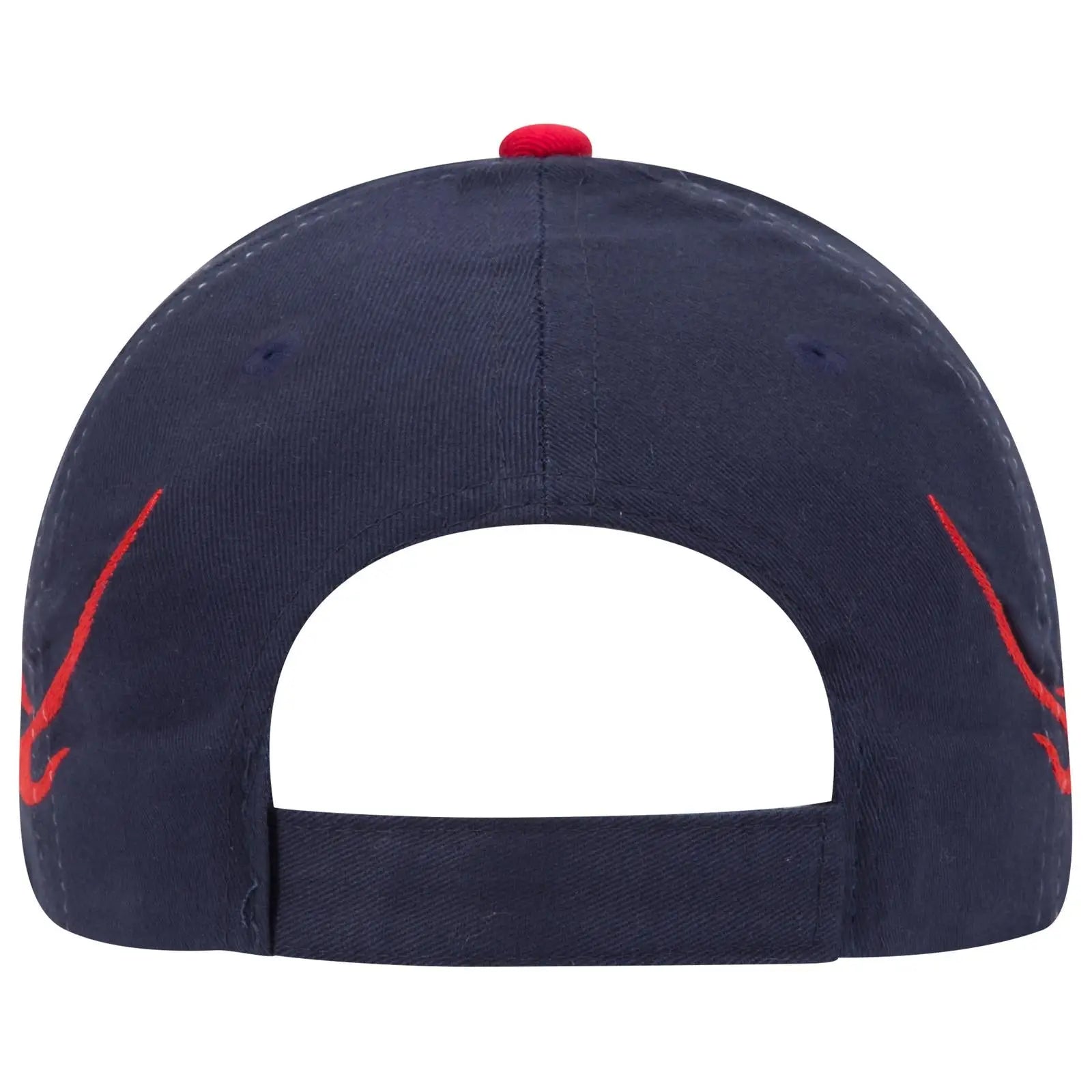 OTTO 58-755 6 Panel Low Profile Baseball Cap - Nvy/Red/Red - Nvy/Red/Red / 6 1/2’’ - 7 5/8’’