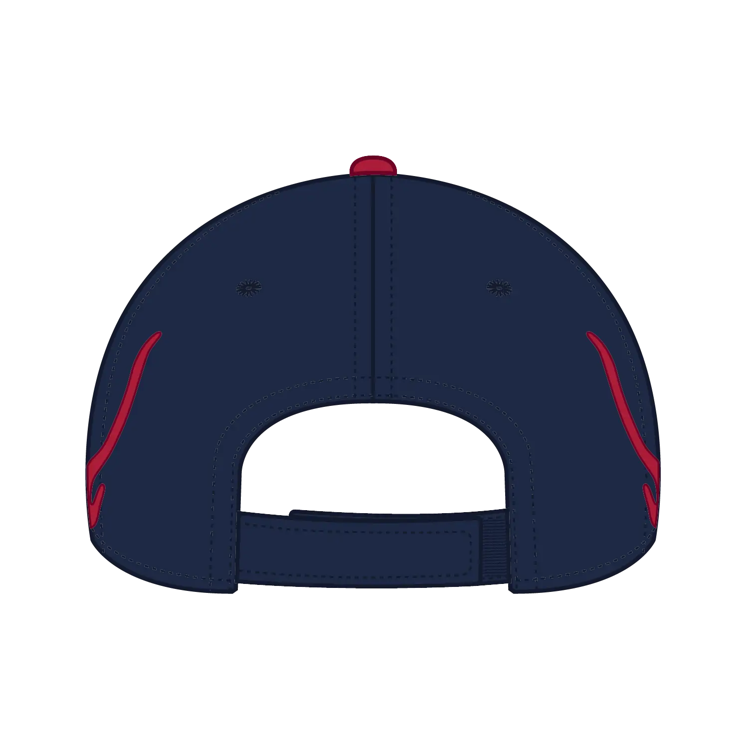 OTTO 58-755 6 Panel Low Profile Baseball Cap - Nvy/Red/Red - Nvy/Red/Red / 6 1/2’’ - 7 5/8’’