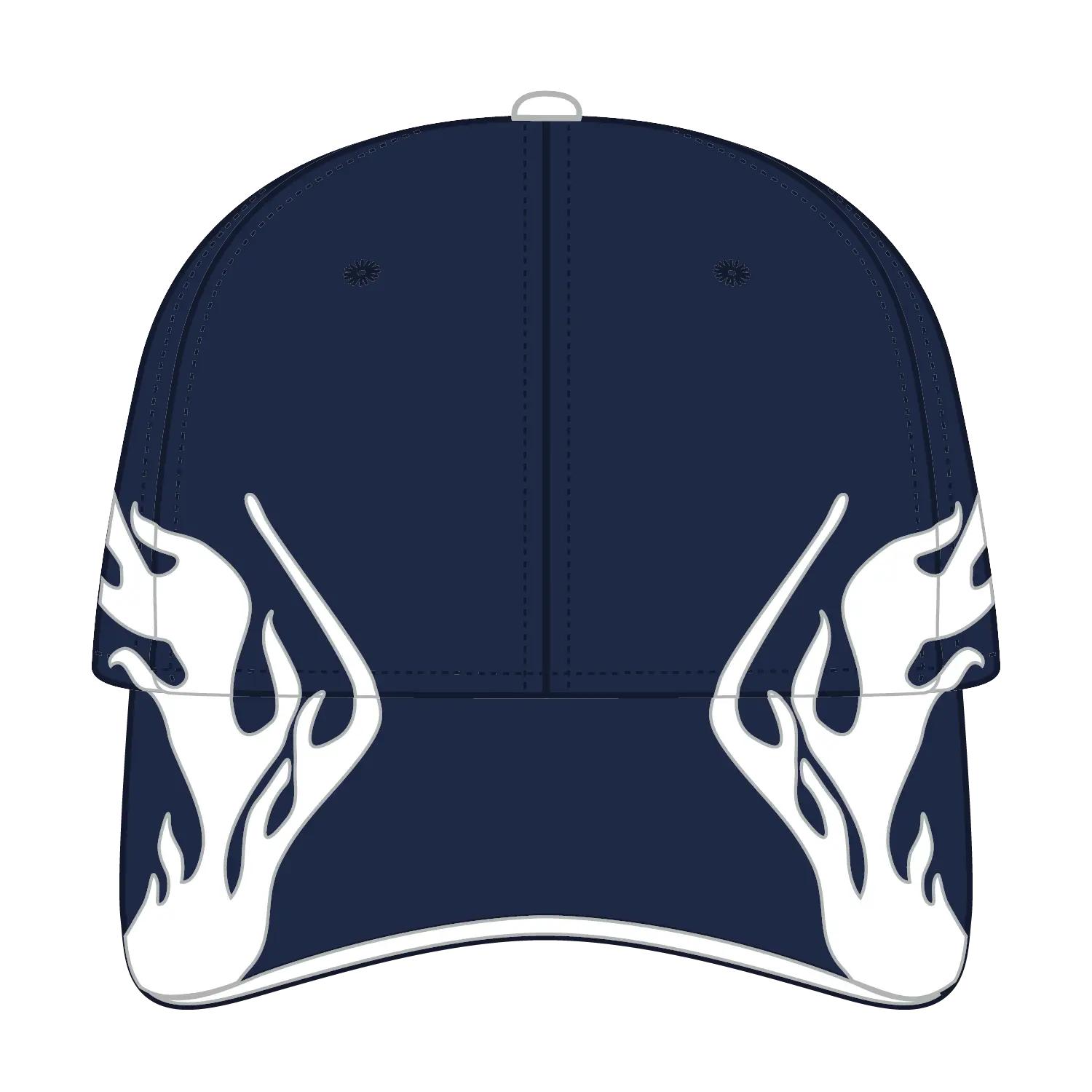 OTTO 58-755 6 Panel Low Profile Baseball Cap - Nvy/Wht/Wht - Nvy/Wht/Wht / 6 1/2’’ - 7 5/8’’
